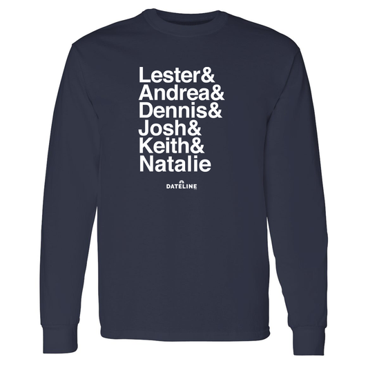 DATELINE Ampersand Adult Long Sleeve T-Shirt-3