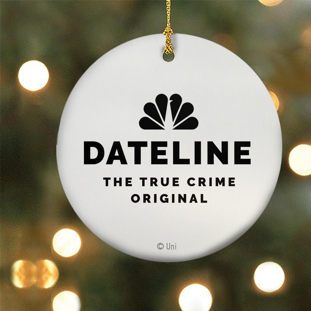 DATELINE Josh Mankiewicz Double-Sided Ornament