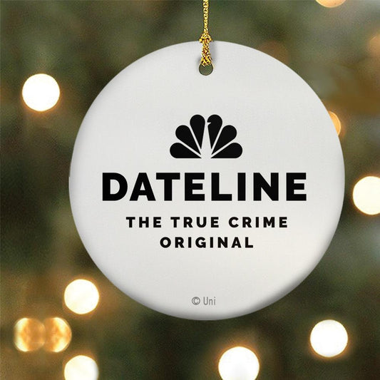 DATELINE Josh Mankiewicz Double-Sided Ornament-1