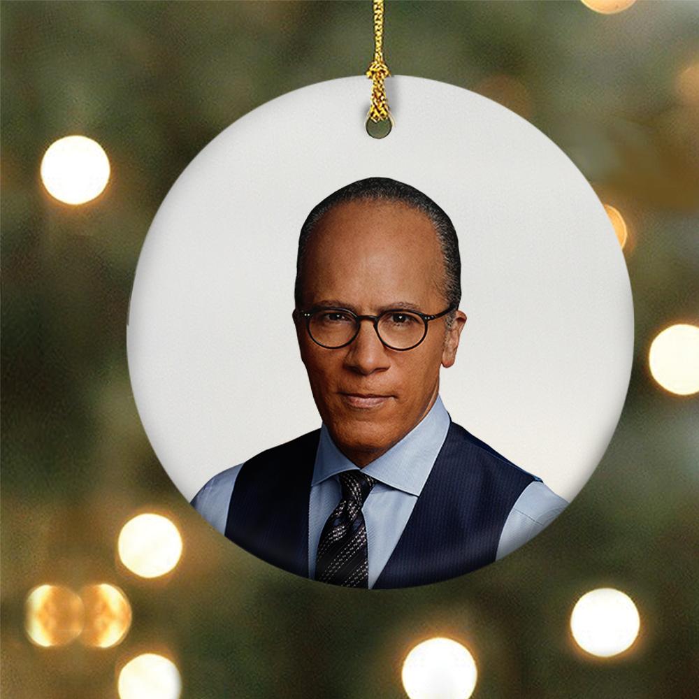 DATELINE Lester Holt Double-Sided Ornament