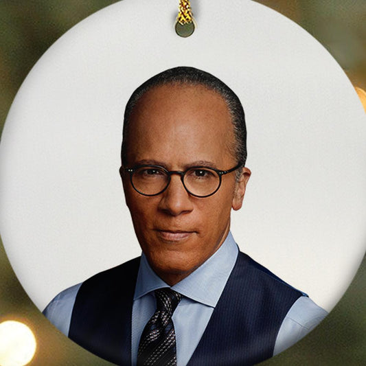 DATELINE Lester Holt Double-Sided Ornament-2