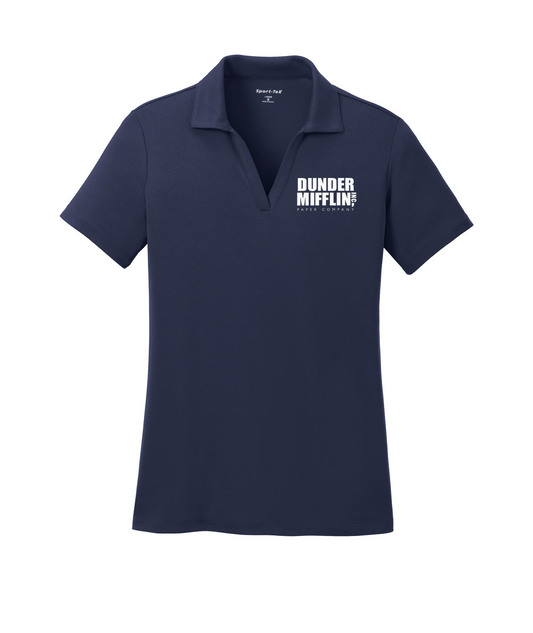 The Office Dunder Mifflin Women's Embroidered Polo-0