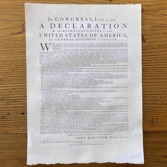 Dunlap broadside of the Declaration of Independence from Edes & Gill in Boston-0