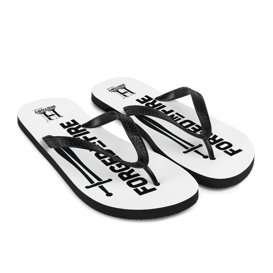 HISTORY Forged in Fire Series Logo Adult Flip Flops-1