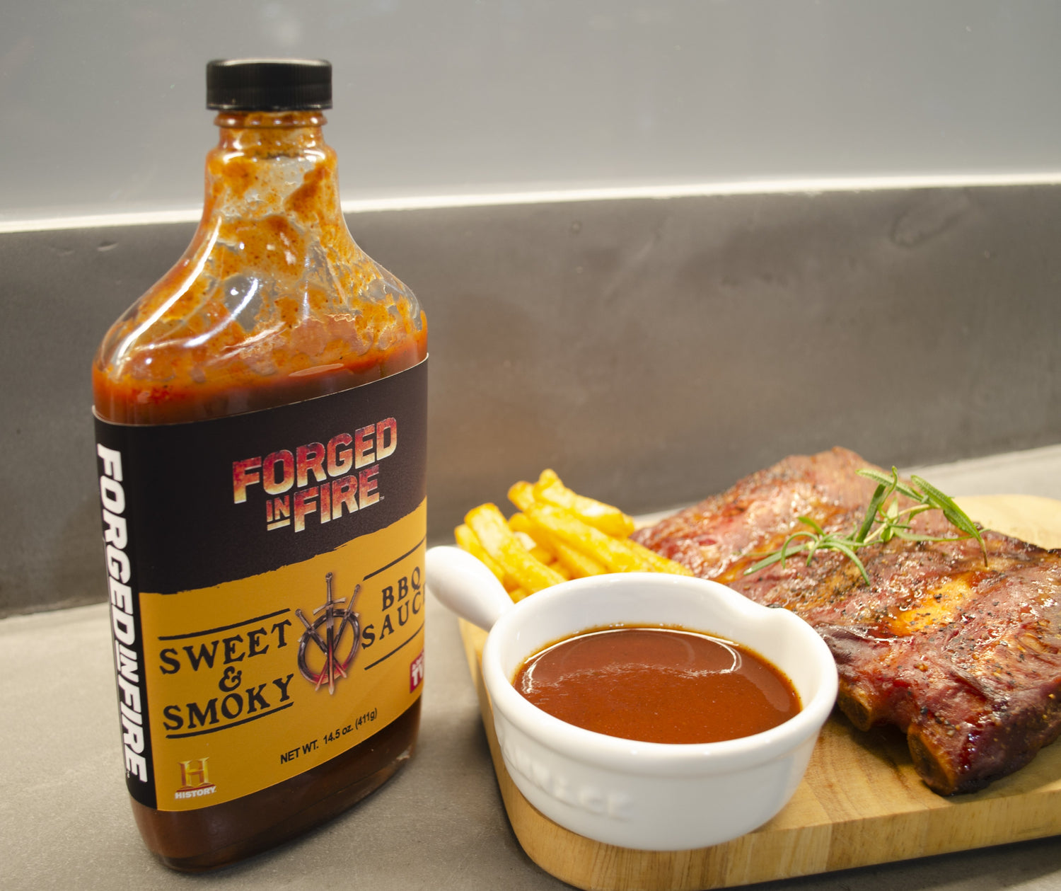 Forged in Fire BBQ Sauce - Sweet & Smoky 14.5oz (411g)