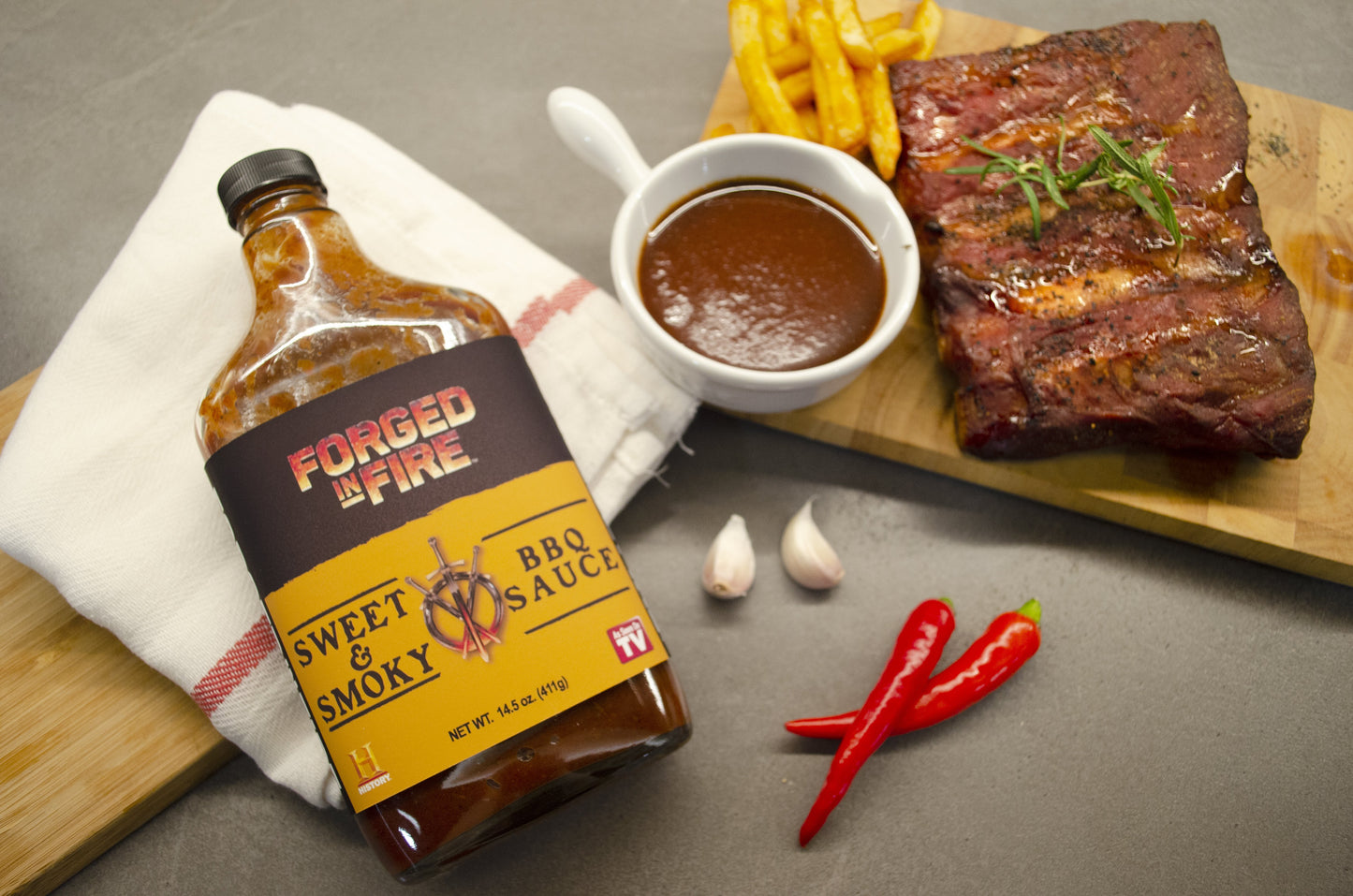 Forged in Fire BBQ Sauce - Sweet & Smoky 14.5oz (411g)