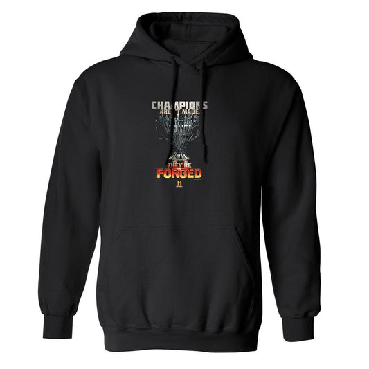 HISTORY Forged in Fire Series Champions Aren't Made They're Forged Fleece Hooded Sweatshirt-1