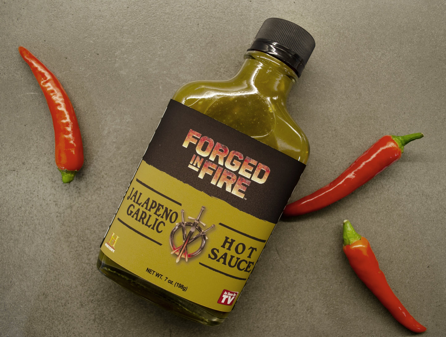 Forged in Fire Hot Sauce - Jalapeno Garlic 7oz (198g)