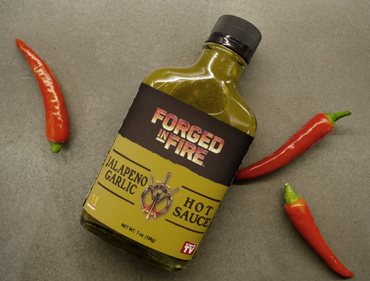 Forged in Fire Hot Sauce - Jalapeno Garlic 7oz (198g)-4