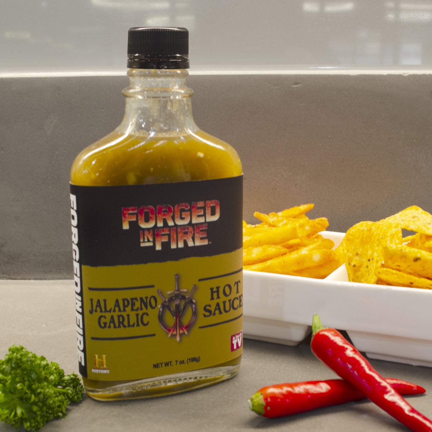 Forged in Fire Hot Sauce - Jalapeno Garlic 7oz (198g)