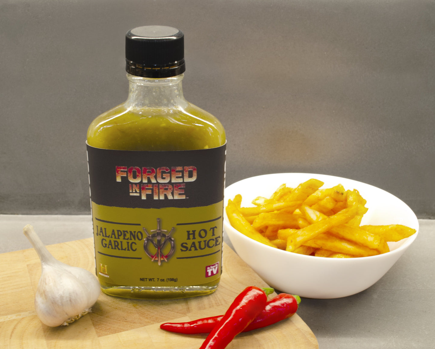 Forged in Fire Hot Sauce - Jalapeno Garlic 7oz (198g)