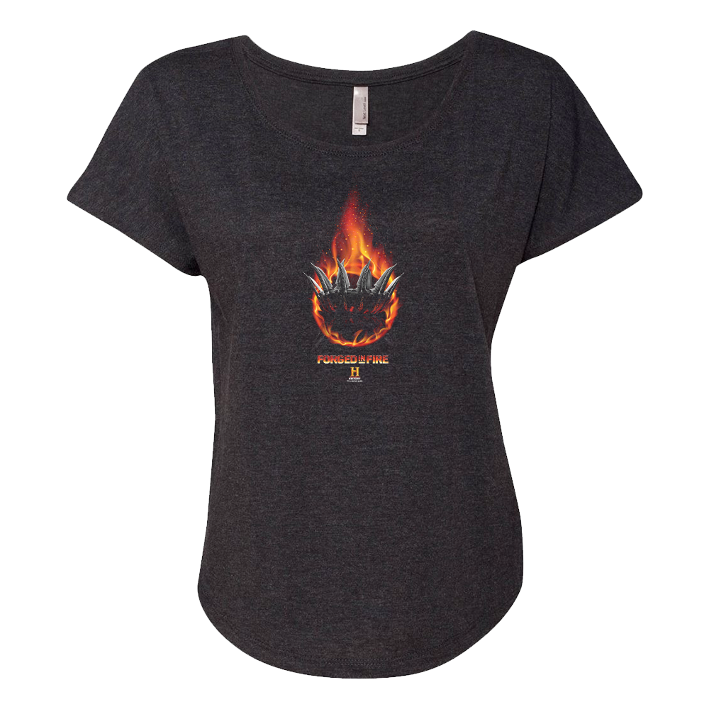 HISTORY Forged in Fire Series Master Bladesmith Women's Tri-Blend Dolman T-Shirt