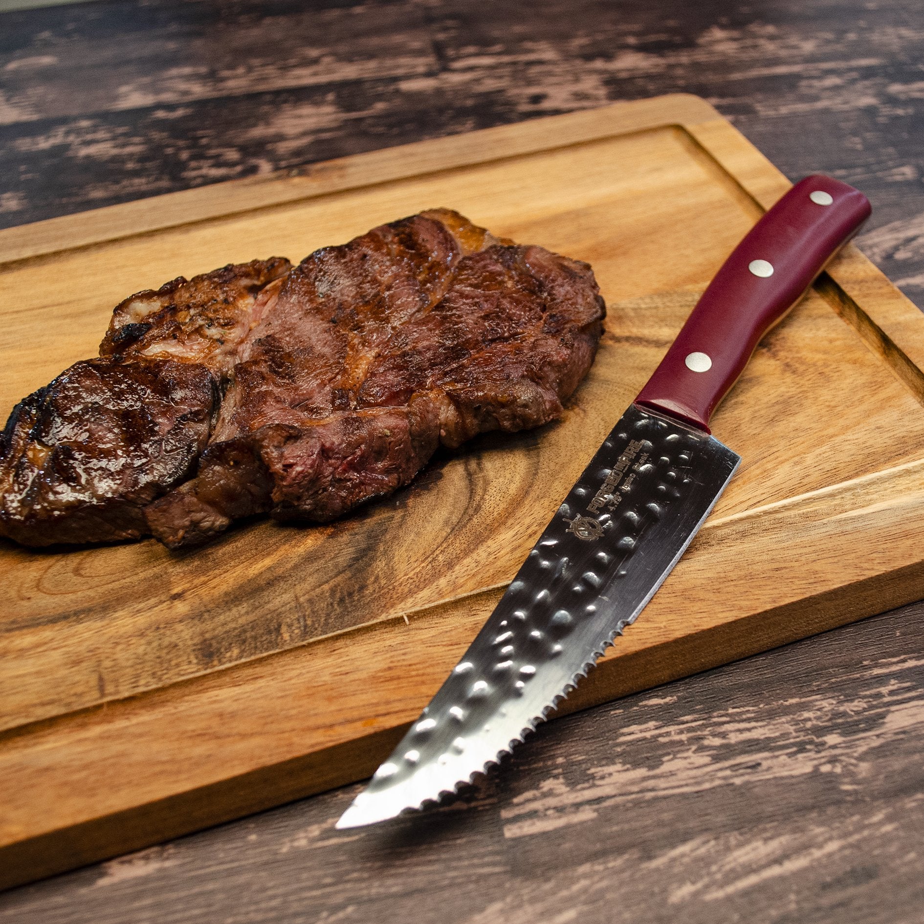 Forged in Fire 4.75" Jumbo Steak Knife 4pc Set