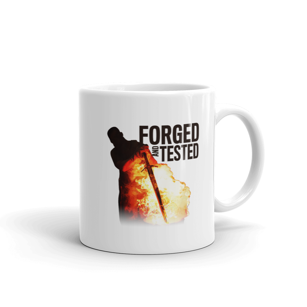 Forged in Fire Forged And Tested White Mug