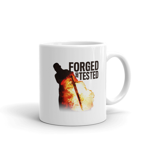 Forged in Fire Forged And Tested White Mug-0