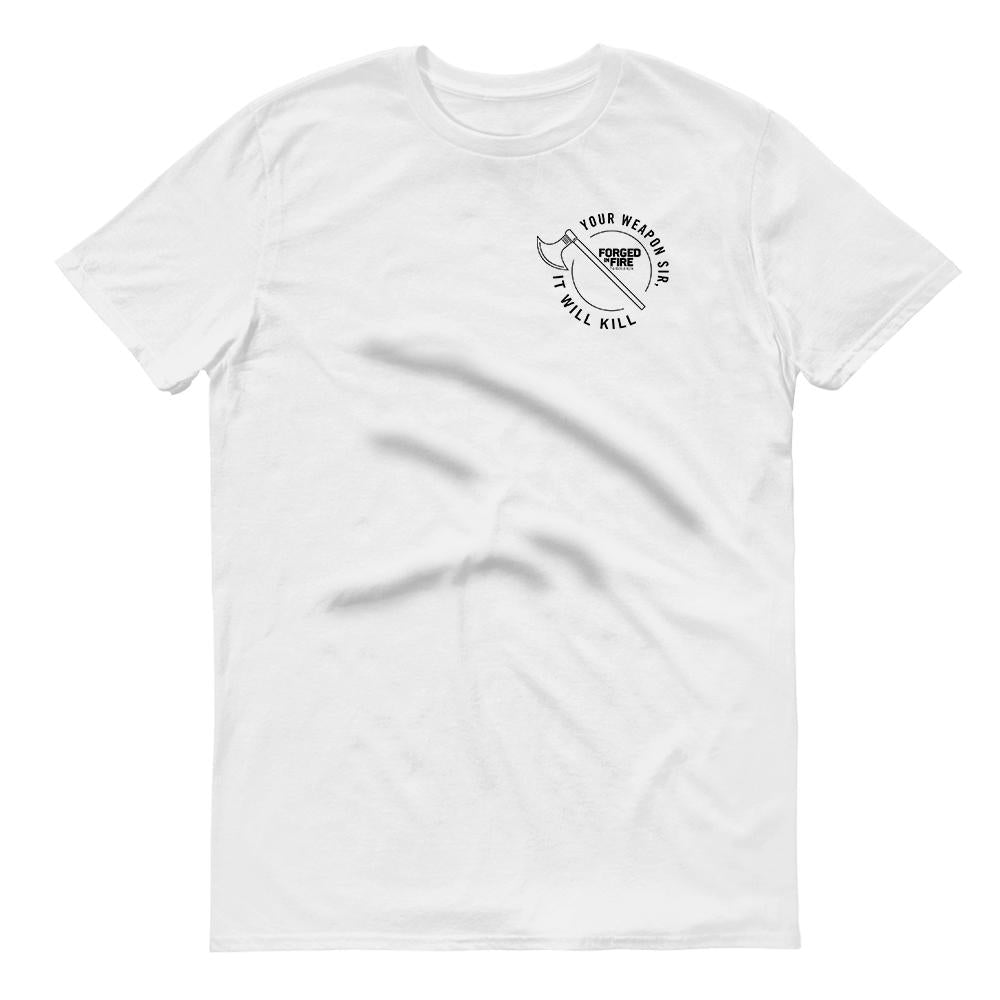 HISTORY Forged in Fire Series It Will Kill Axe Men's Short Sleeve T-Shirt