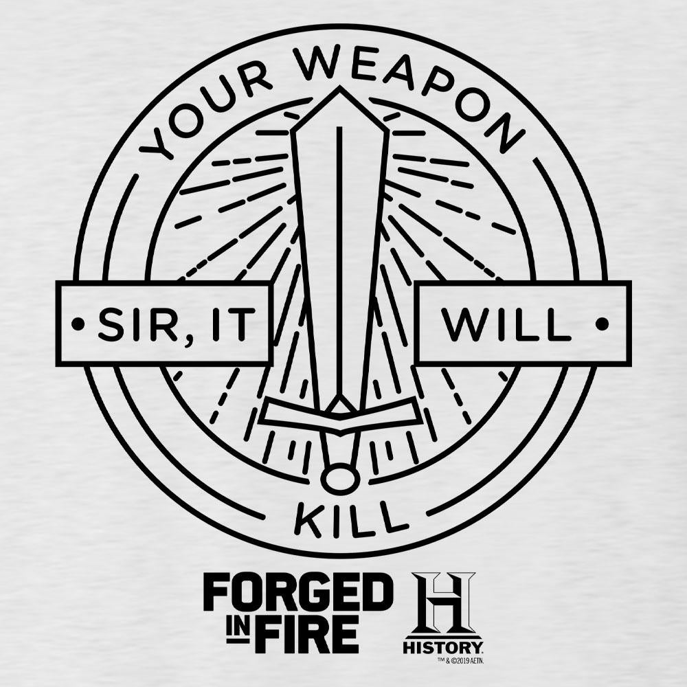 HISTORY Forged in Fire Series It Will Kill Women's Relaxed Scoop Neck T-Shirt