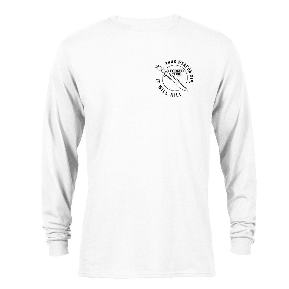 HISTORY Forged in Fire Series It Will Kill Knife Long Sleeve T-Shirt