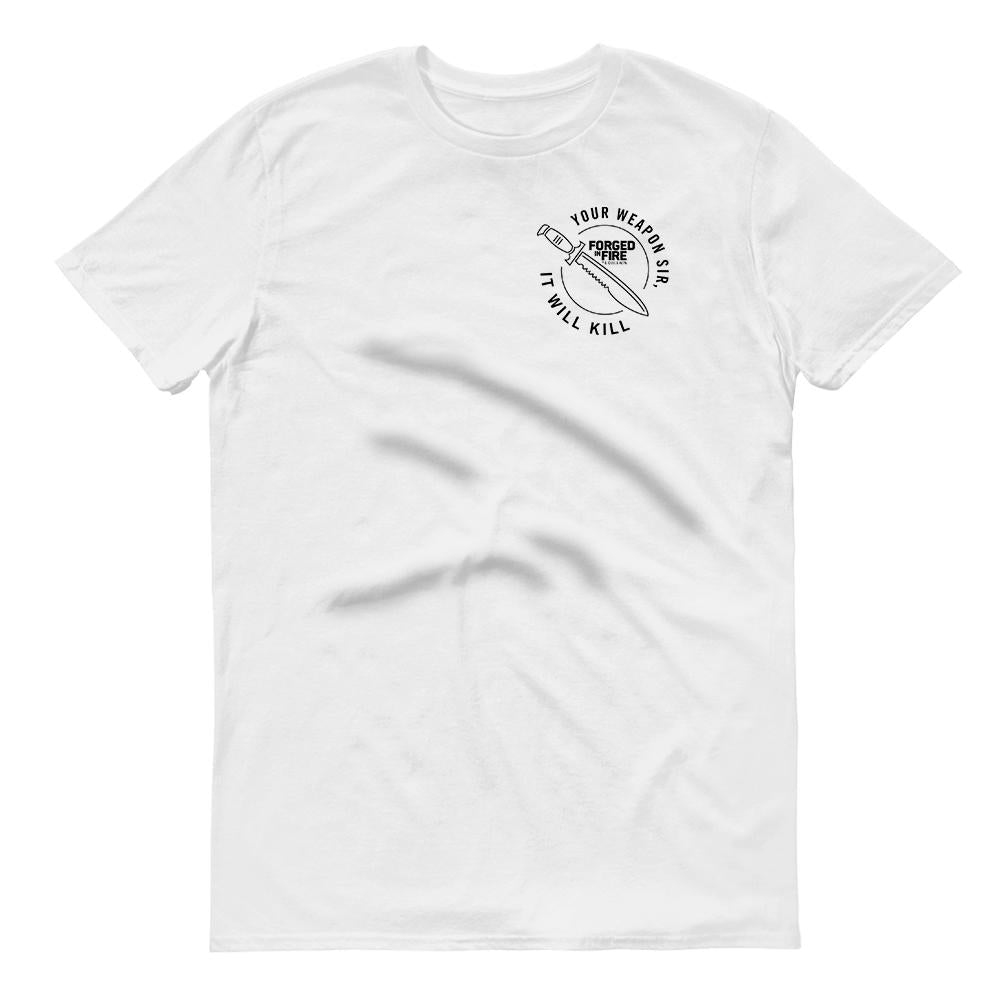 HISTORY Forged in Fire Series It Will Kill Knife Men's Short Sleeve T-Shirt