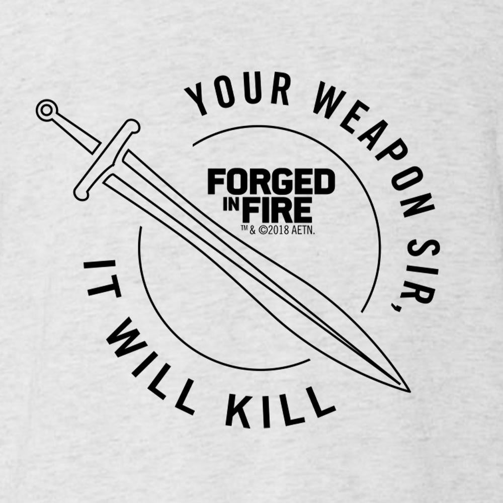 HISTORY Forged in Fire Series It Will Kill Sword Women's Tri-Blend Dolman T-Shirt