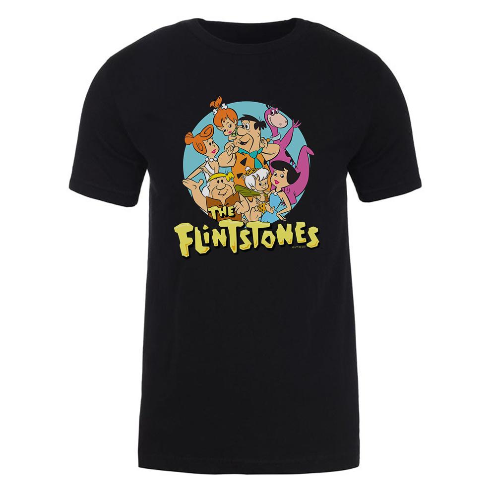 The Flintstones Character Line Up Adult Short Sleeve T-Shirt