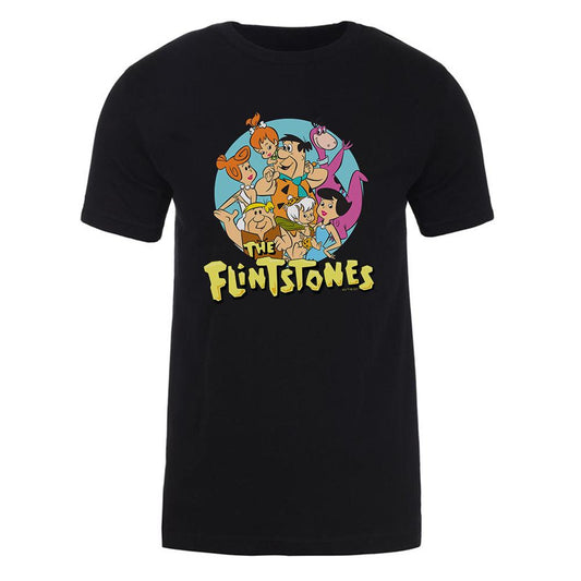 The Flintstones Character Line Up Adult Short Sleeve T-Shirt-1