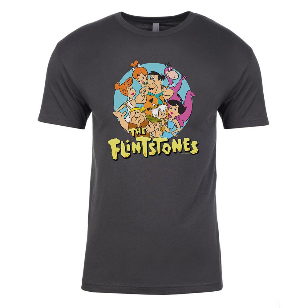 The Flintstones Character Line Up Adult Short Sleeve T-Shirt