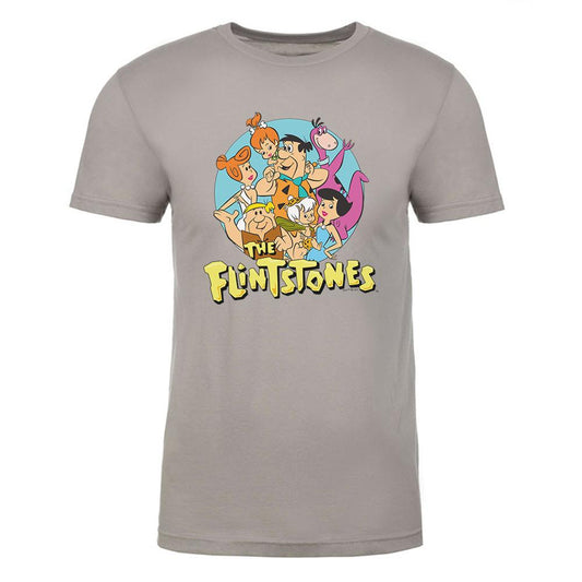 The Flintstones Character Line Up Adult Short Sleeve T-Shirt-0