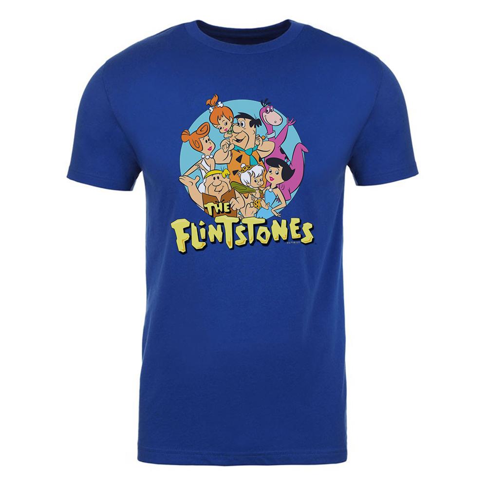 The Flintstones Character Line Up Adult Short Sleeve T-Shirt