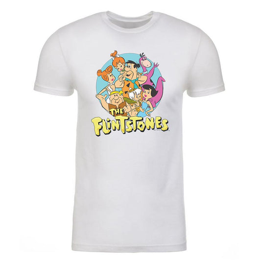 The Flintstones Character Line Up Adult Short Sleeve T-Shirt-4