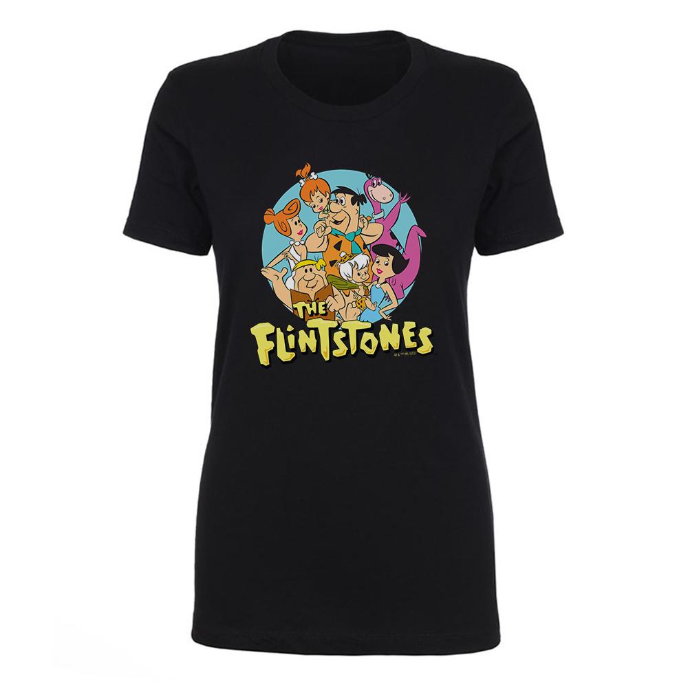 The Flintstones Character Line Up Women's Short Sleeve T-Shirt