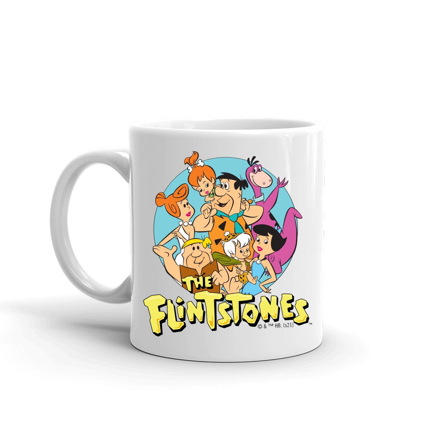 The Flintstones Character Line Up Black Mug