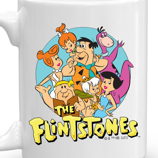 The Flintstones Character Line Up Black Mug-4