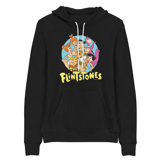 The Flintstones Character Line Up Adult Fleece Hooded Sweatshirt-2