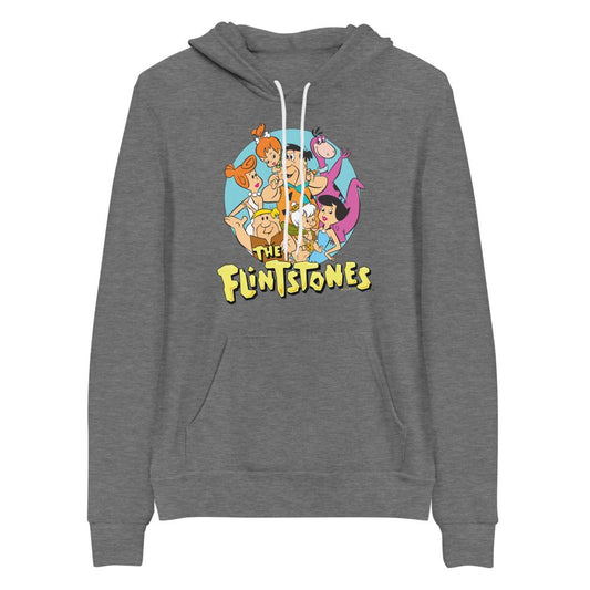 The Flintstones Character Line Up Adult Fleece Hooded Sweatshirt-3