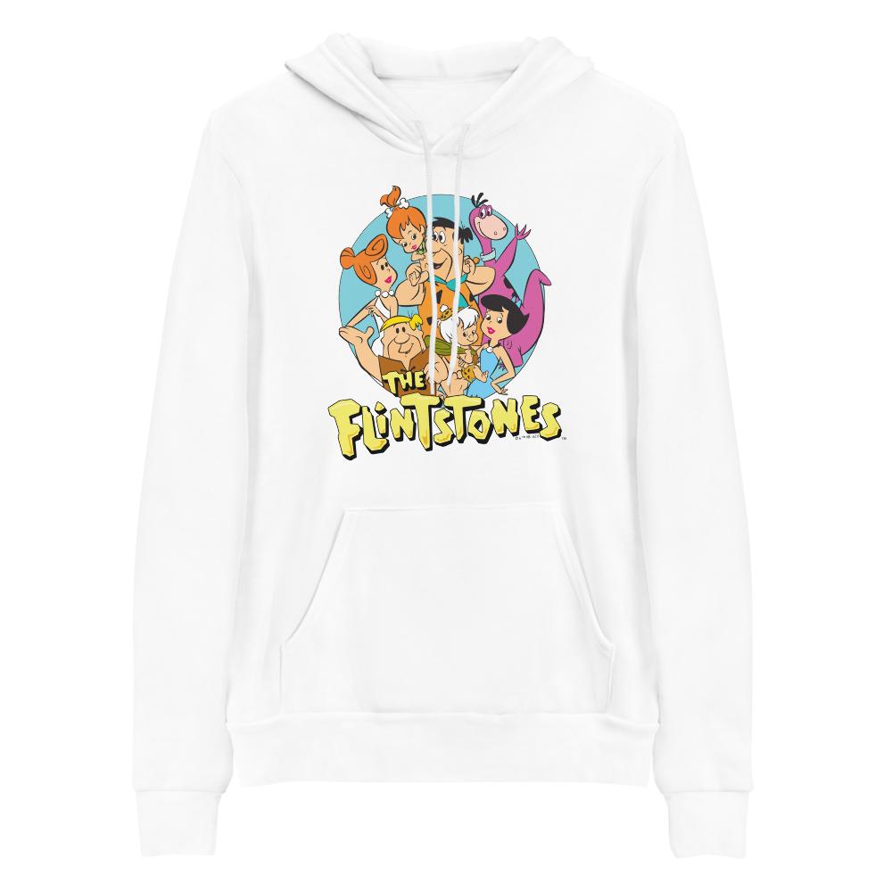 The Flintstones Character Line Up Adult Fleece Hooded Sweatshirt