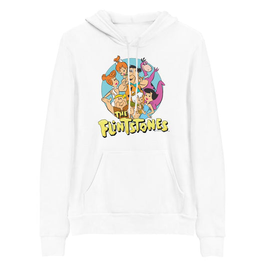 The Flintstones Character Line Up Adult Fleece Hooded Sweatshirt-0