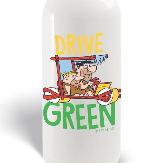 The Flintstones Let's Rock Drive Green 20 oz Screw Top Water Bottle with Straw-1