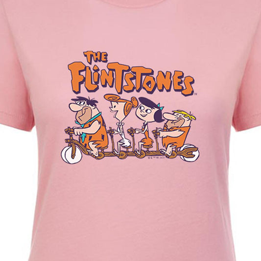 The Flintstones Flintmobile Women's Short Sleeve T-Shirt-1