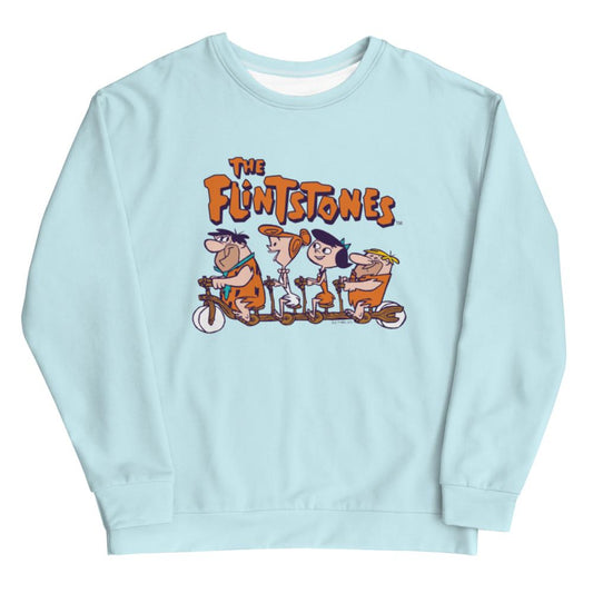 The Flintstones Flintmobile Unisex Crew Neck Sweatshirt-0