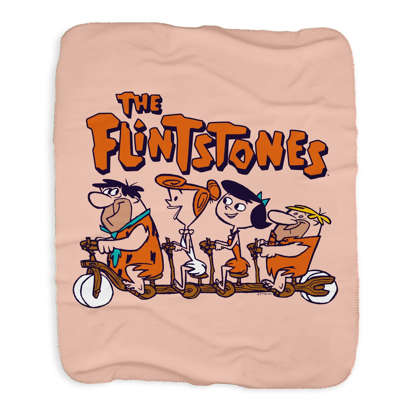 The Flintstones Flintmobile Sherpa Blanket