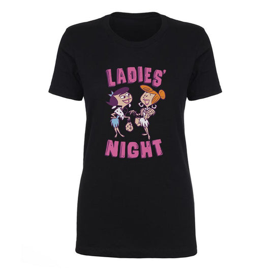 The Flintstones Ladies' Night Women's Short Sleeve T-Shirt-0