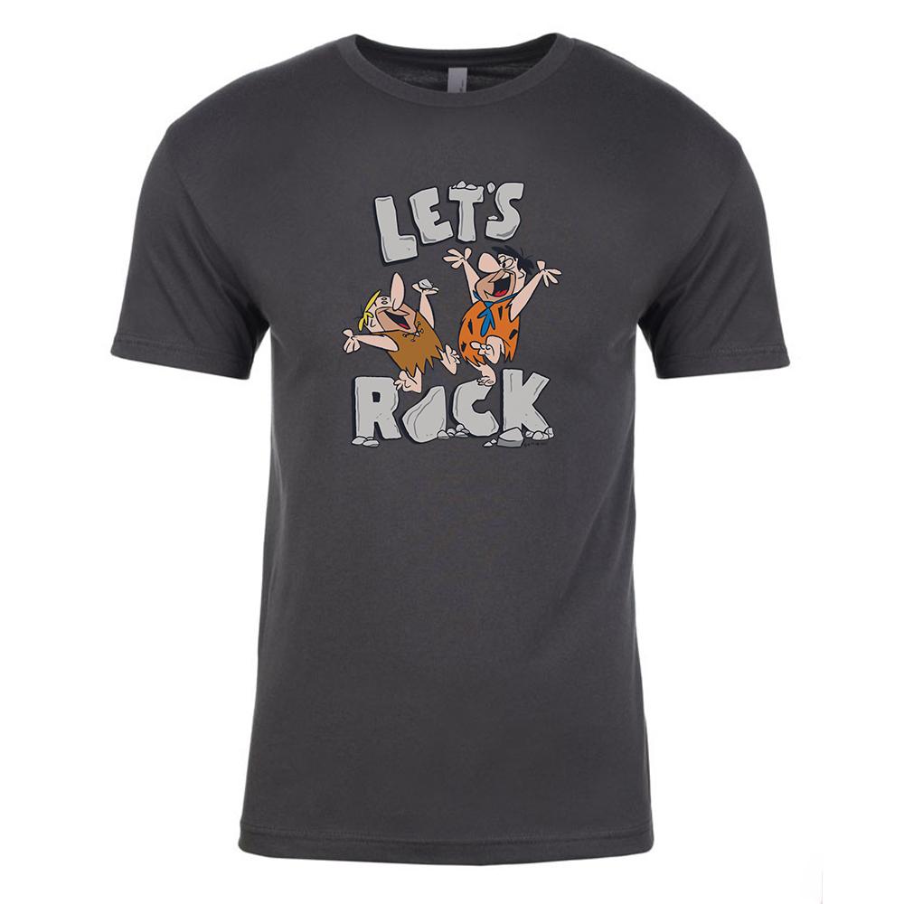 The Flintstones Let's Rock Adult Short Sleeve T-Shirt