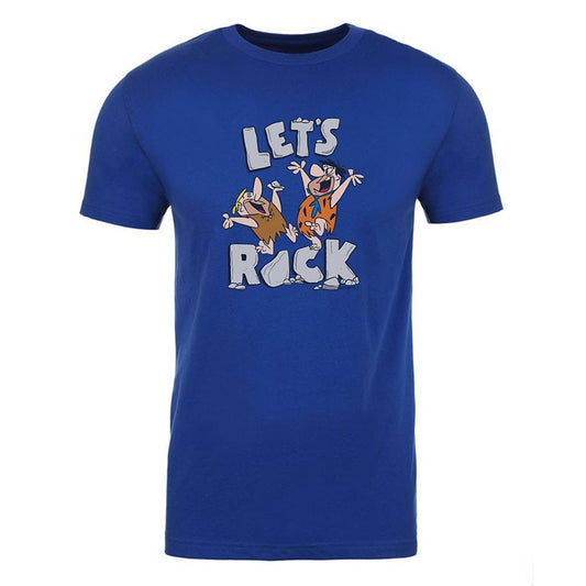 The Flintstones Let's Rock Adult Short Sleeve T-Shirt-3