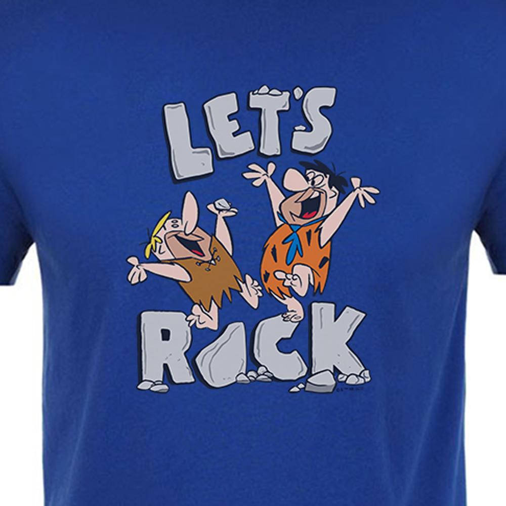 The Flintstones Let's Rock Adult Short Sleeve T-Shirt