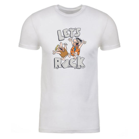 The Flintstones Let's Rock Adult Short Sleeve T-Shirt-0