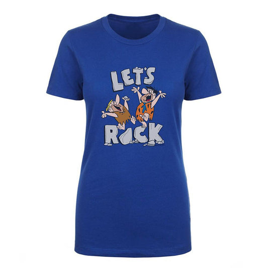 The Flintstones Let's Rock Women's Short Sleeve T-Shirt-3