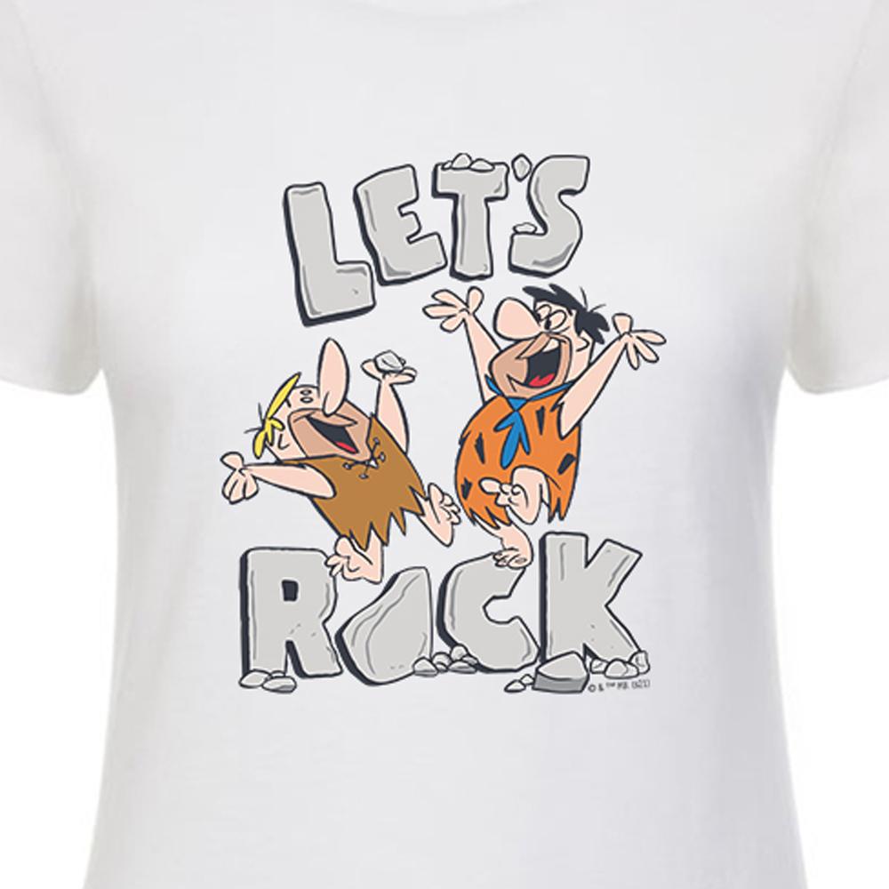 The Flintstones Let's Rock Women's Short Sleeve T-Shirt