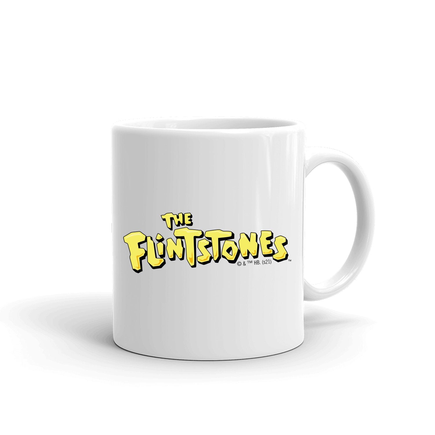 The Flintstones Let's Rock Black Mug