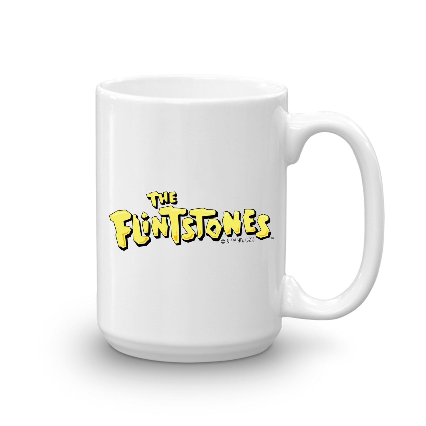 The Flintstones Let's Rock Black Mug